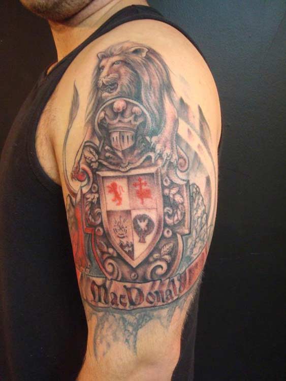 100's of Family Crest Tattoo Design Ideas Pictures Gallery