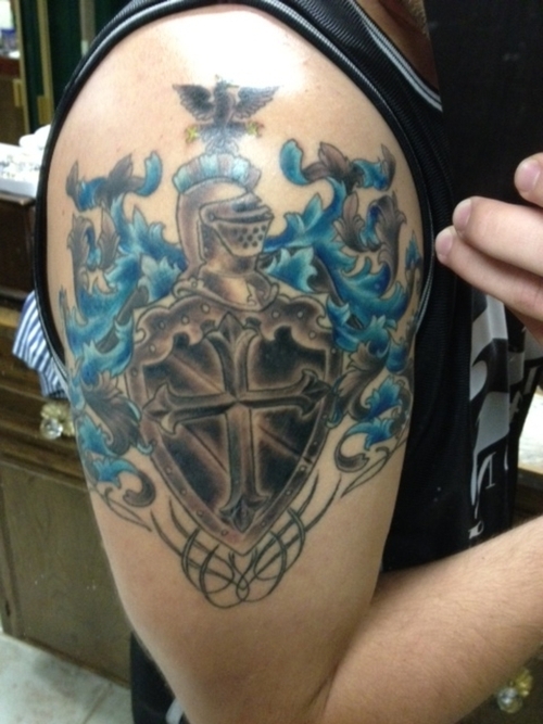 100's of Family Crest Tattoo Design Ideas Pictures Gallery