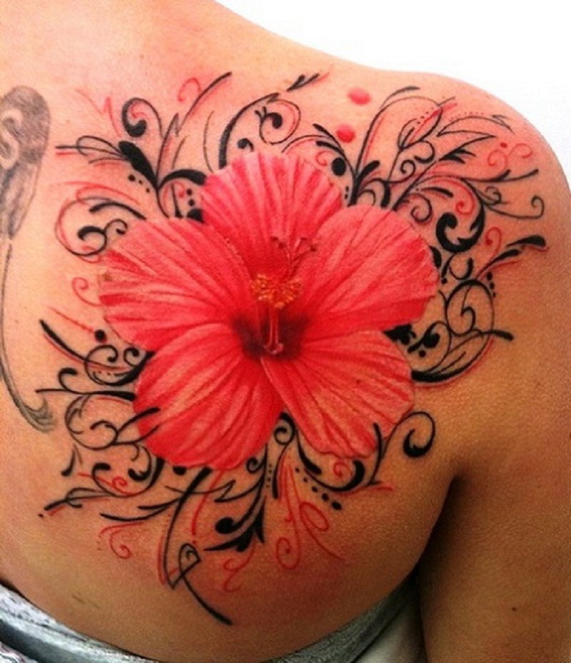 100's of Hawaiian Flower Tattoo Design Ideas Pictures Gallery