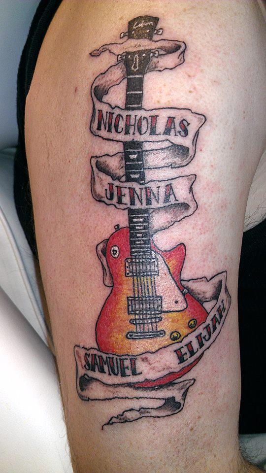guitare tatouages tatuajeclub