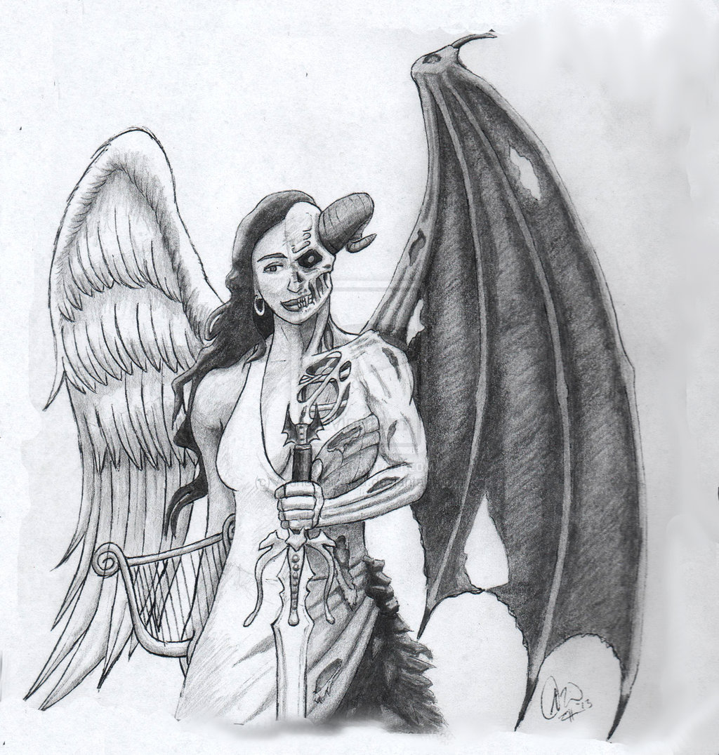 100’s of Angel and Devil Tattoo Design Ideas Pictures Gallery - Tattoo