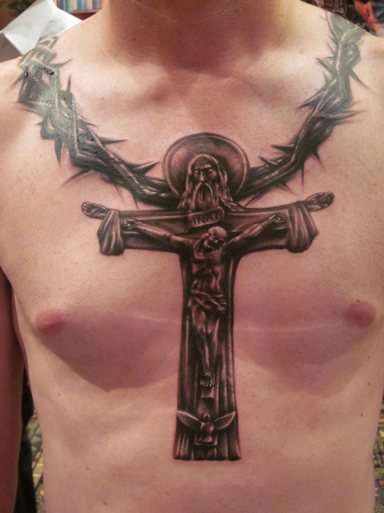 Crucifix - 100's of Crucifix Tattoo Design Ideas Pictures Gallery