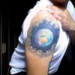 Earth Tattoo Design6 150x150 - 100's of Earth Tattoo Design Ideas Pictures Gallery