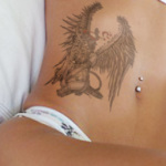 Girl Angel Tattoo5 150x150 - 100's of Girl Angel Tattoo Design Ideas Pictures Gallery