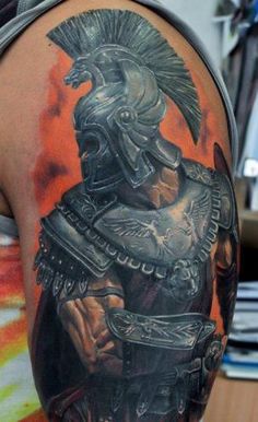 Gladiator - 100's of Gladiator Tattoo Design Ideas Pictures Gallery