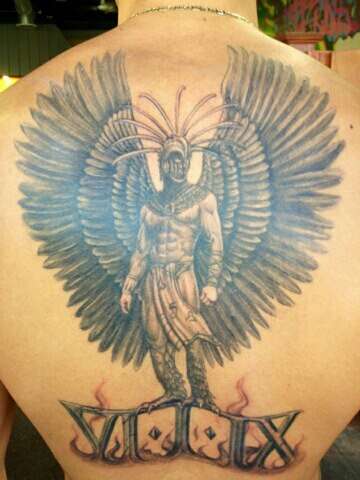 Guardian Angel Tattoo9 - Adrian Peterson's Tattoo