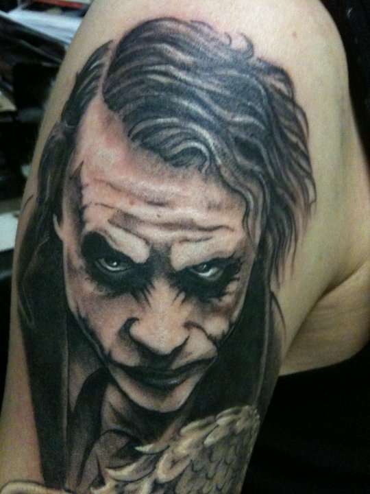 Joker 1 - 100's of Grim Reaper Tattoo Design Ideas Pictures Gallery