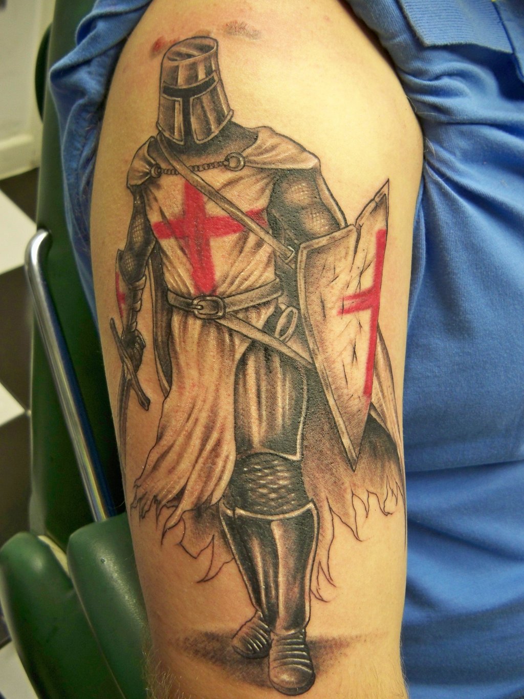 Knight Tattoo Design Ideas Pictures Gallery