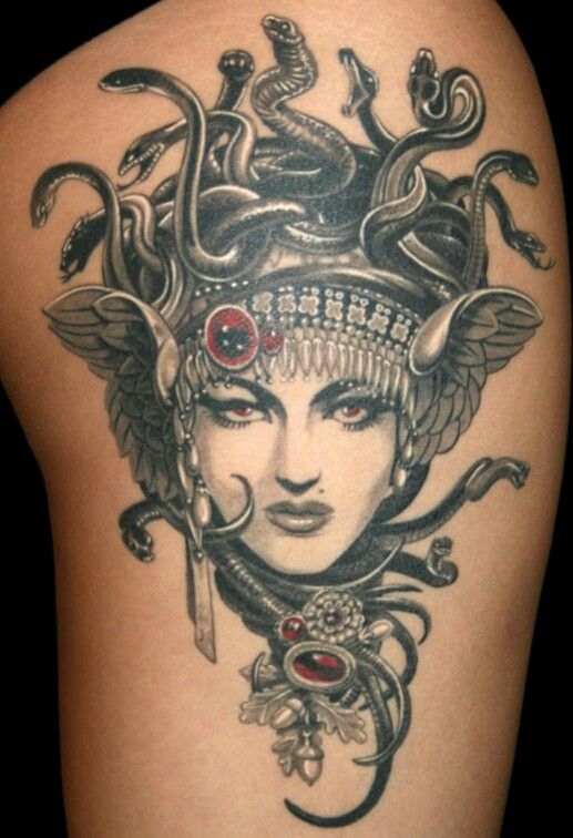 Medusa 1 - 100's of Family Crest Tattoo Design Ideas Pictures Gallery