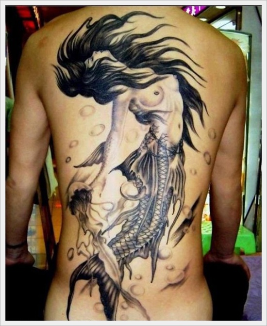 Mermaid - 100's of Devil Tattoo Design Ideas Pictures Gallery