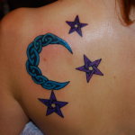 Moon Tattoo Design10 150x150 - 100's of Moon Tattoo Design Ideas Pictures Gallery