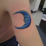 Moon Tattoo Design11 150x150 - 100's of Moon Tattoo Design Ideas Pictures Gallery