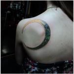 Moon Tattoo Design8 150x150 - 100's of Moon Tattoo Design Ideas Pictures Gallery