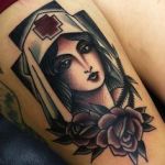 Nurse 11 150x150 - 100's of Nurse Tattoo Design Ideas Pictures Gallery