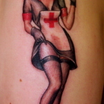 Nurse 7 150x150 - 100's of Nurse Tattoo Design Ideas Pictures Gallery