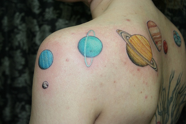 100's of Planet Tattoo Design Ideas Pictures Gallery