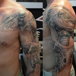 Poseidon 1 e1417246336965 - Greek Tattoos Design Ideas Pictures Gallery