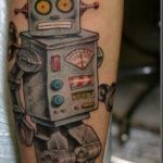 Robot 1 150x150 - 100's of Robot Tattoo Design Ideas Pictures Gallery