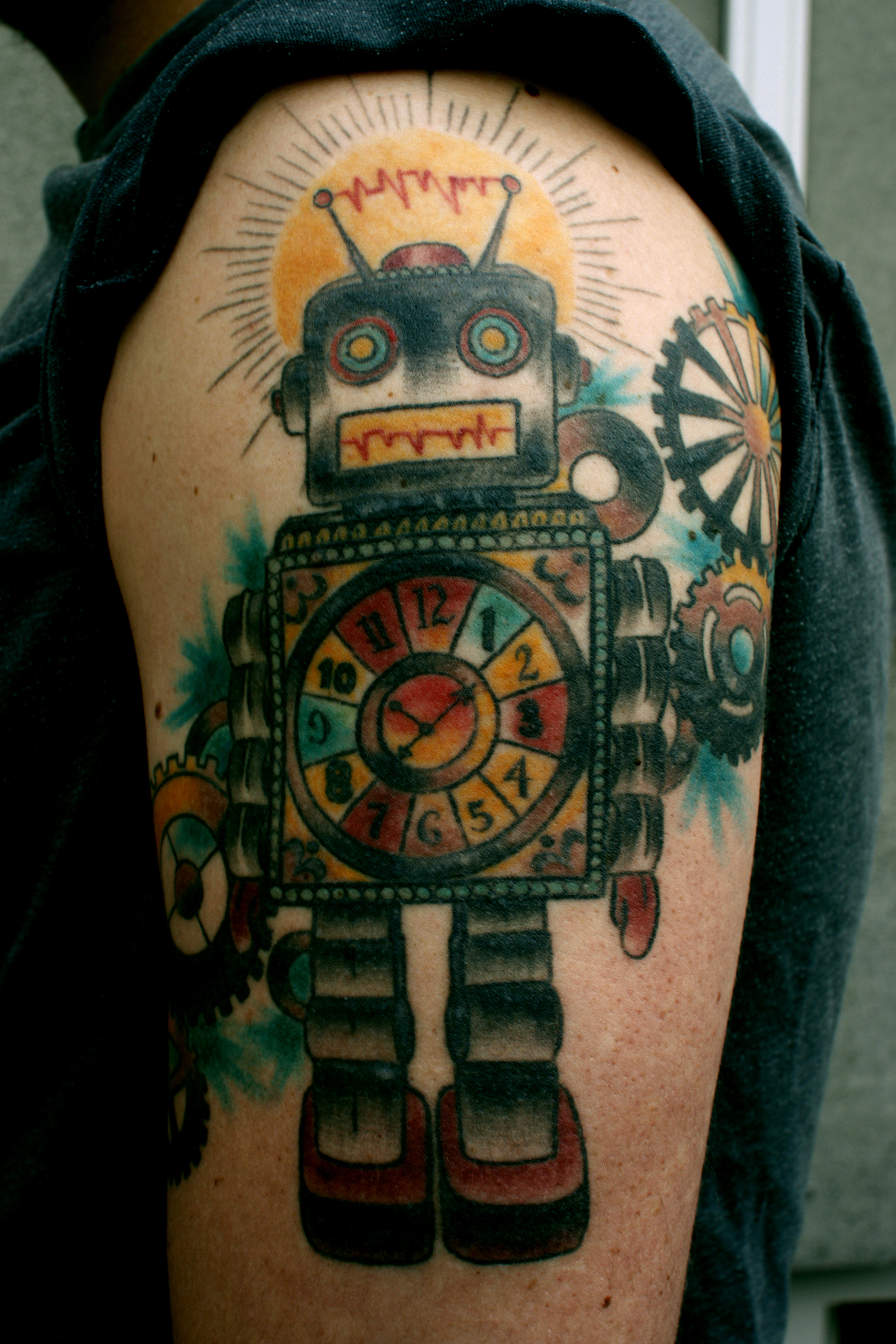 Robot - 100's of Robot Tattoo Design Ideas Pictures Gallery