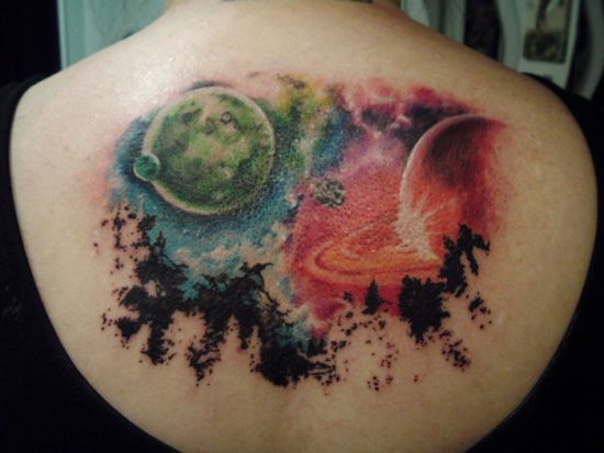 Space Tattoo Design - 100's of Space Tattoo Design Ideas Pictures Gallery