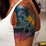 Space Tattoo Design9 150x150 - 100's of Space Tattoo Design Ideas Pictures Gallery
