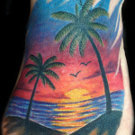 Sunset Tattoo Design7 150x150 - 100's of Sunset Tattoo Design Ideas Pictures Gallery