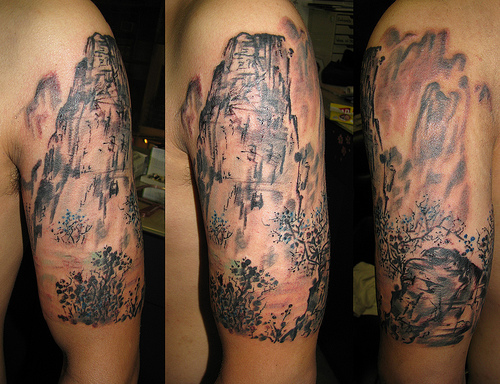 Tattoos of Paintings - 100's of Tattoos of Painting Design Ideas Pictures Gallery