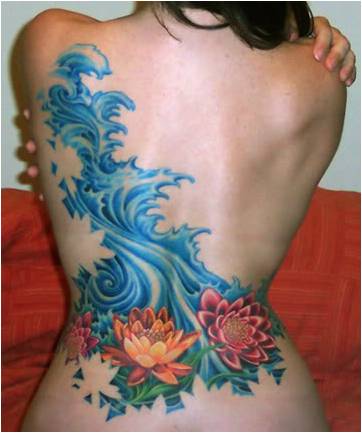 Aquarius Tattoo3 - 100’s of Pisces Tattoo Design Ideas Pictures Gallery
