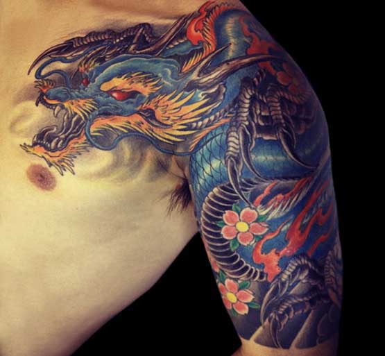Asian Dragon 6 - 100's of Asian Tattoo Design Ideas Pictures Gallery