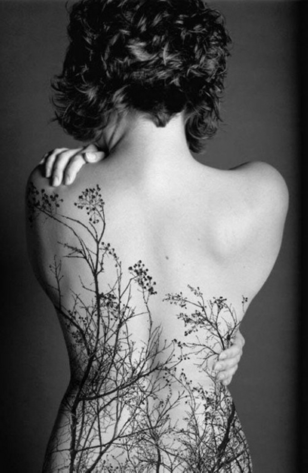 Back Tattoos for Women 1 - 100's of Moon Tattoo Design Ideas Pictures Gallery