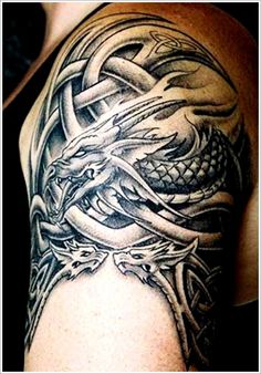 Celtic Dragon - 100's of Celtic Dragon Tattoo Design Ideas Pictures Gallery