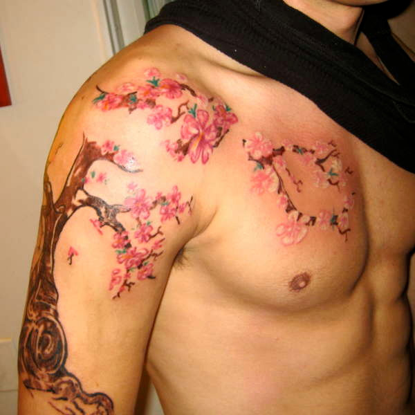 100's of Cherry Blossom Tattoo Design Ideas Pictures Gallery