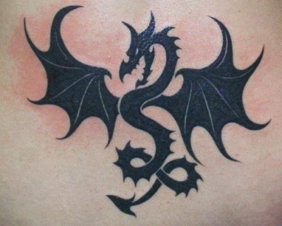 Dragon Black 1 - 100's of Women Dragon Tattoo Design Ideas Pictures Gallery