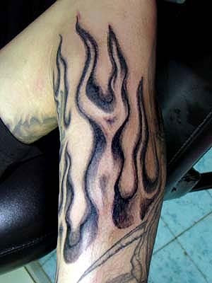 Flame Tribal Tattoo3 - 100’s of Aries Tattoo Design Ideas Pictures Gallery