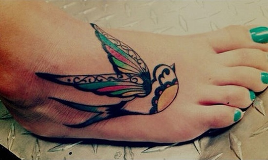 100's of Foot Tattoos for Girls Design Ideas Pictures Gallery