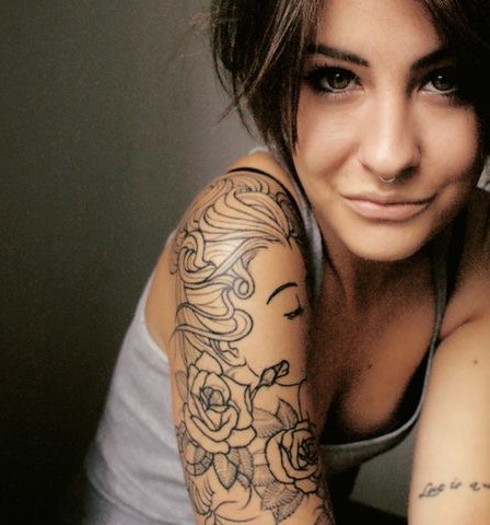 Girls Arm Tattoo 1 - 100's of Girls Sleeve Tattoo Design Ideas Pictures Gallery