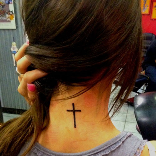 Girly Cross 1 - 100's of Women Cross Tattoo Design Ideas Pictures Gallery