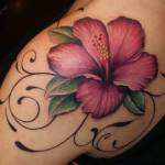 100's of Hawaiian Flower Tattoo Design Ideas Pictures Gallery