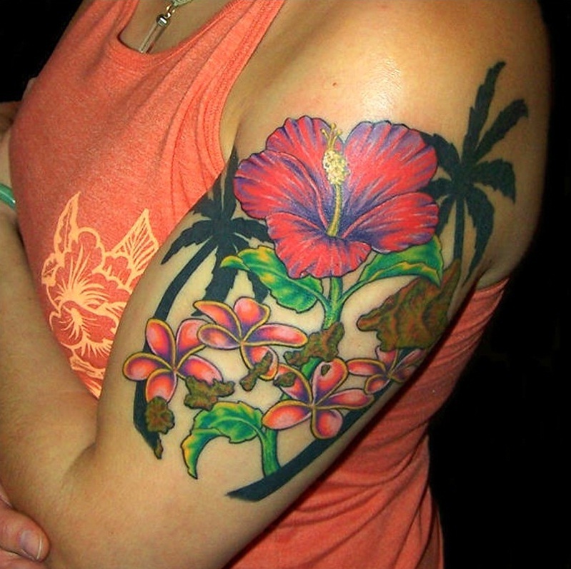 100’s of Hawaiian Flower Tattoo Design Ideas Pictures Gallery Tattoo