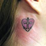 Heart Cross 93 150x150 - 100's of Heart Cross Tattoo Design Ideas Pictures Gallery