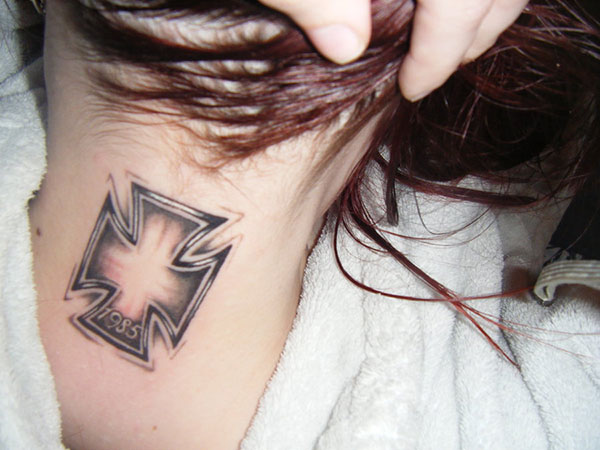 Iron Cross 6 - 100's of Women Cross Tattoo Design Ideas Pictures Gallery