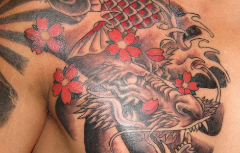 Koi Dragon - 100's of Koi Dragon Tattoo Design Ideas Pictures Gallery