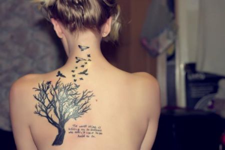 Ladies Tattoo 1 - 100's of Back Tattoos for Women Design Ideas Pictures Gallery