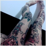 Leg Tattoos for Girls 2 150x150 - 100's of Leg Tattoos for Girls Design Ideas Pictures Gallery