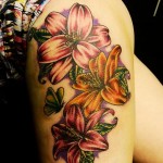 Lily Tattoo 5 150x150 - 100's of Lily Tattoo Design Ideas Pictures Gallery