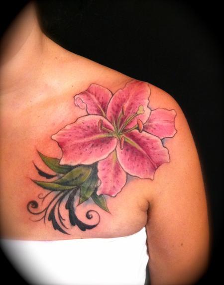 Lily Tattoo - 100's of Lily Tattoo Design Ideas Pictures Gallery