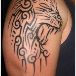 Lion Tribal Tattoo8 150x150 - 100’s of Lion Tribal Tattoo Design Ideas Pictures Gallery