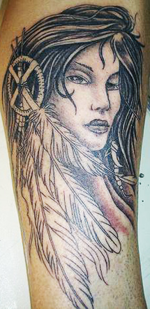 Native American 1 - 100’s of Fire Tribal Tattoo Design Ideas Pictures Gallery