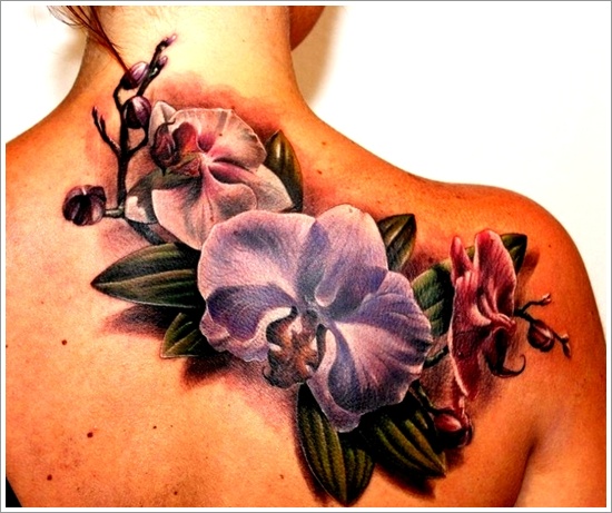 Orchid Tattoo - 100's of Orchid Tattoo Design Ideas Pictures Gallery