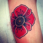 Poppy Tattoo 9 150x150 - 100's of Poppy Tattoo Design Ideas Pictures Gallery